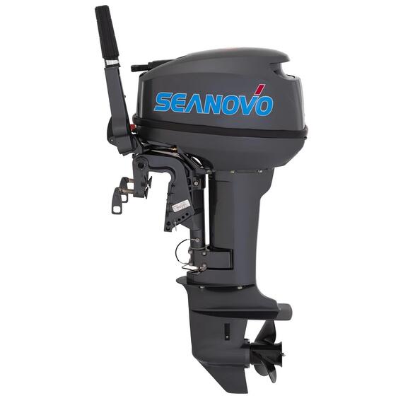 Лодочный мотор 2T Seanovo SN 15 FHS + чехол в подарок, фото 