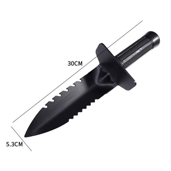 Нож-Совок Stinger Black + чехол, фото , изображение 3