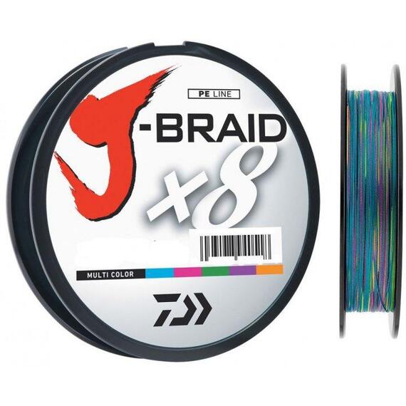 Леска плетеная DAIWA J-Braid X8 0,20 мм 150 м (мультиколор), фото 