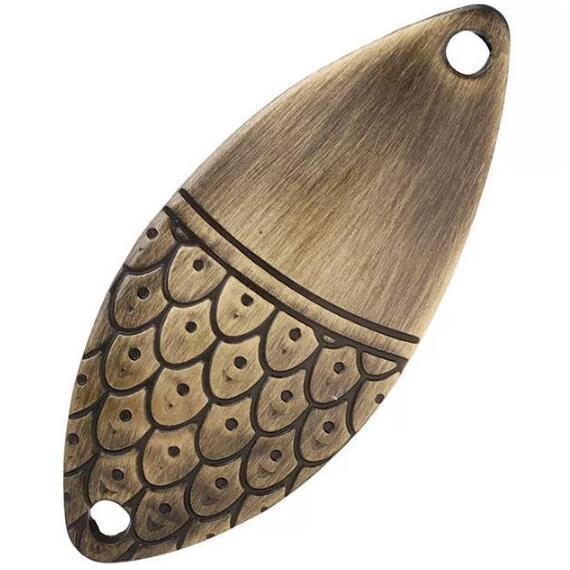 Блесна колебалка Mikado ROACH № 2 / 10 г. / 5.1 см. старое золото, фото 