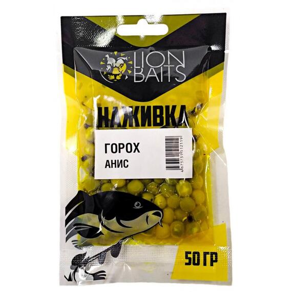 LION BAITS Горох насадочный "Наживка" натуральный "Анис" 50гр, фото 