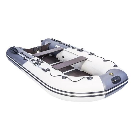 Надувная лодка Ривьера Компакт 3400 СК Комби, Расцветка: светло-серый-графит, фото , изображение 3