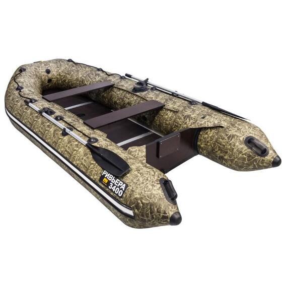 Надувная лодка Ривьера Компакт 3400 СК Камуфляж, фото , изображение 4
