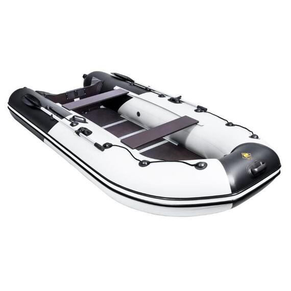 Надувная лодка Ривьера Компакт 3600 СК Комби, Расцветка: светло-серый-черный, фото , изображение 3