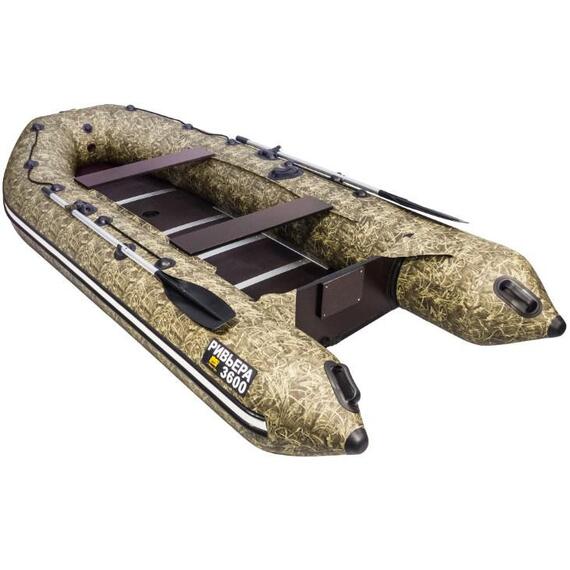 Надувная лодка Ривьера Компакт 3600 СК Камуфляж, фото , изображение 4