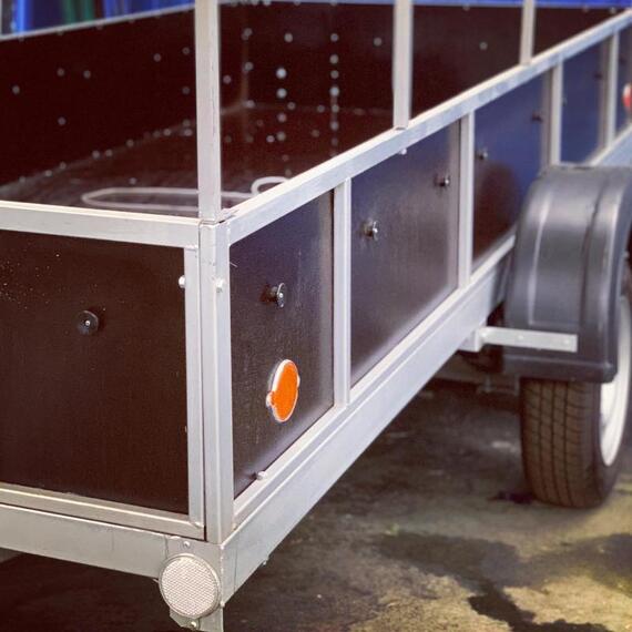 Прицеп Спец 3x1.57 м с тентом 80 cм, фото , изображение 4