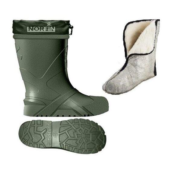 Сапоги зимние Norfin BERINGS оливковый, р. 44-45, фото 