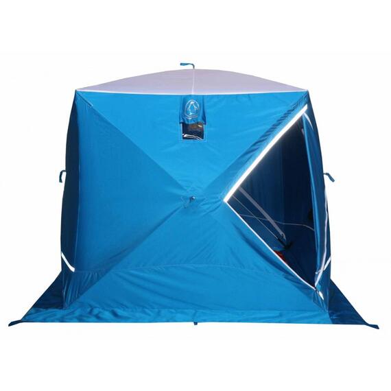 Зимняя палатка Пингвин Призма Премиум Strong (1-сл) 225*215 (бело-синяя), фото , изображение 7