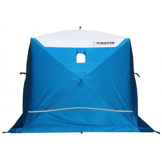 Зимняя палатка Пингвин Призма Премиум Strong (1-сл) 225*215 (бело-синяя), фото , изображение 8