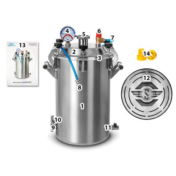 Колонна Х5 + АВТОКЛАВ SCHNAPSER 26 л, фото , изображение 8