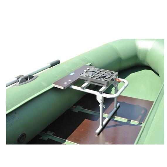 Опора сиденья Патриот регулируемая складная с поворотным механизмом на ликтрос (лодка ПВХ, RIB), фото , изображение 2