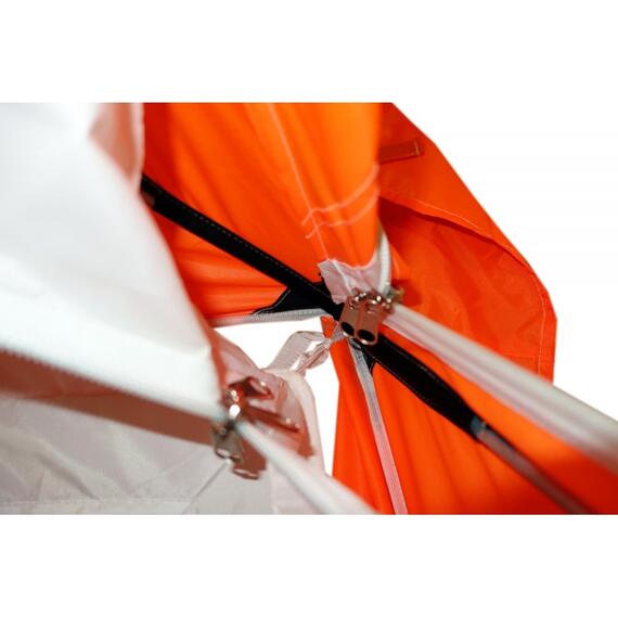 Зимняя палатка Пингвин Призма Премиум Strong (2-сл) 225х215 (бело-оранжевый), фото , изображение 15