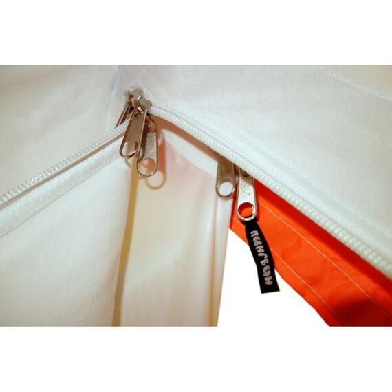 Зимняя палатка Пингвин Призма Премиум Strong (2-сл) 225х215 (бело-оранжевый), фото , изображение 10