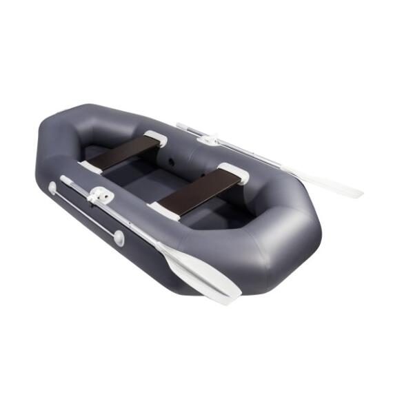 Надувная гребная лодка ПВХ Барс 240 (графит), фото , изображение 4