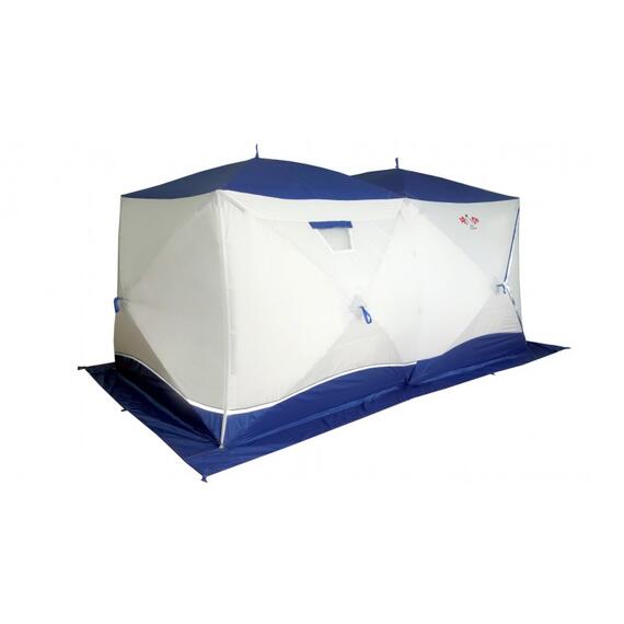 Всесезонная палатка Призма Шелтерс Big Twin (2-сл) 430*215 (бело-синий), фото , изображение 6