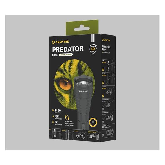 Фонарь Armytek Predator Pro Magnet USB Теплый, фото , изображение 3