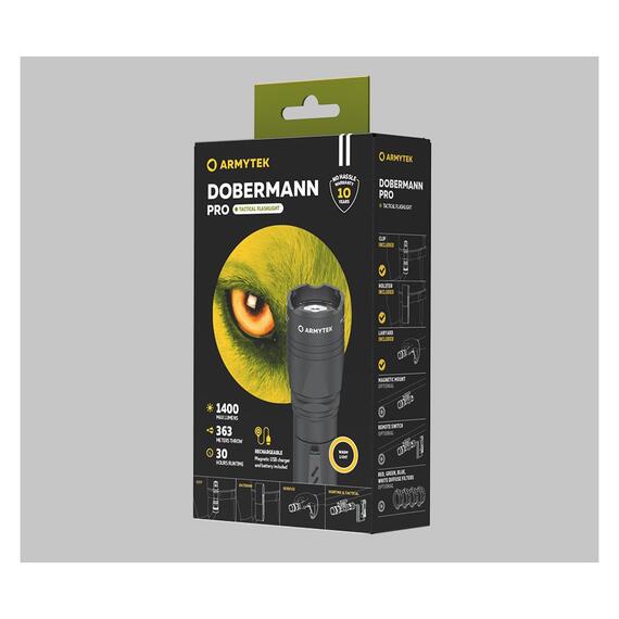 Фонарь Armytek Dobermann Pro Magnet USB Теплый, фото , изображение 3