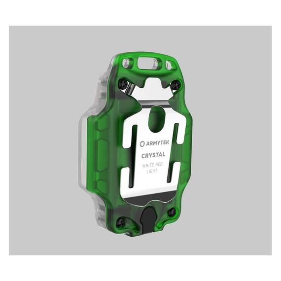 Фонарь Armytek Crystal Зеленый, Источник света : LXNZPL696 (белый) + LXNZPL696 (красный), Цвет: серый/зеленый, Световая температура: White, фото , изображение 2