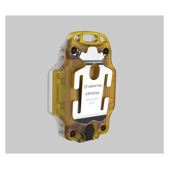 Фонарь Armytek Crystal Желтый, Источник света : LXNZPL696 (белый) + LXNZPL696 (красный), Цвет: серый/желтый, Световая температура: White, фото , изображение 2