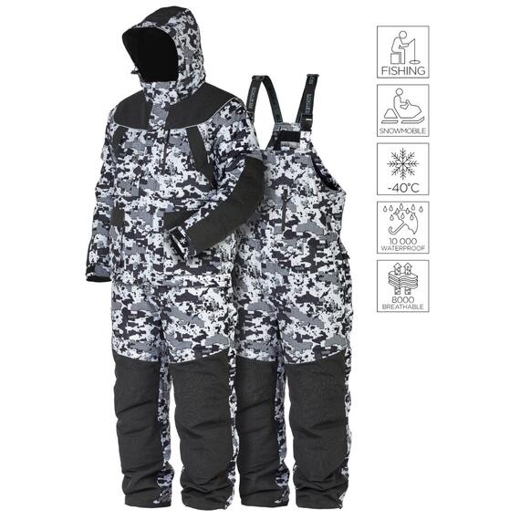 Костюм зимний Norfin EXPLORER 2 CAMO 04 р. XL, Размер: XL, фото 