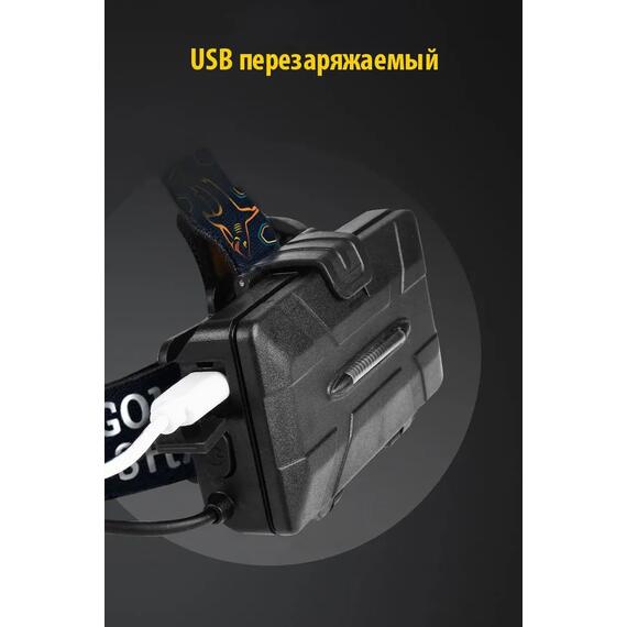 Налобный фонарик Golden Shark Volcano, фото , изображение 5