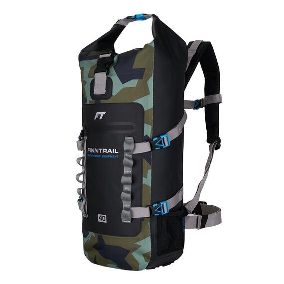 ГЕРМОРЮКЗАК FINNTRAIL EXPEDITION 40L 1719 CAMOARMY, фото , изображение 6