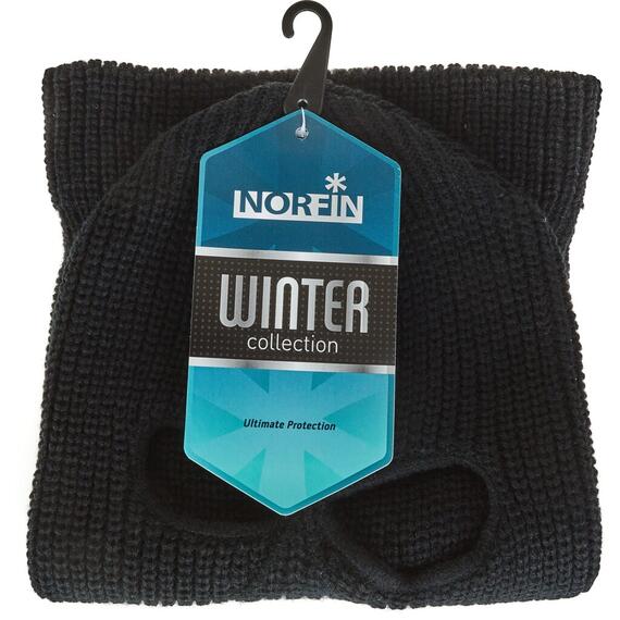 Шапка-маска NORFIN KNITTED Black, L, Размер: L, Расцветка: черный, фото , изображение 4