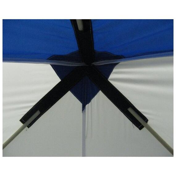 Палатка зимняя Следопыт КУБ 3 бело-синяя трехслойная (1.95х1.95х2.05 м), фото , изображение 7