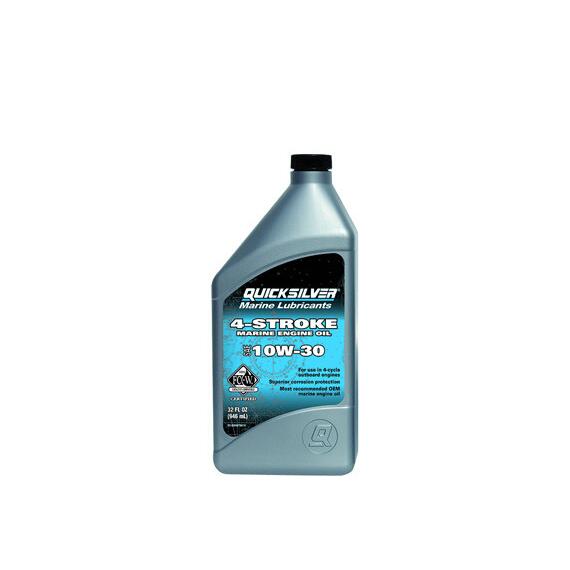 Моторное масло (4-х тактное) QuickSilver Marine Engine Oil Sae 10W30 1L, фото 