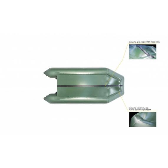 Надувная лодка Аква 3200 СК зеленый, фото , изображение 4