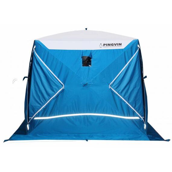Зимняя палатка Пингвин Призма Премиум Strong (2-сл) 225x215 (бело-синий), фото , изображение 5