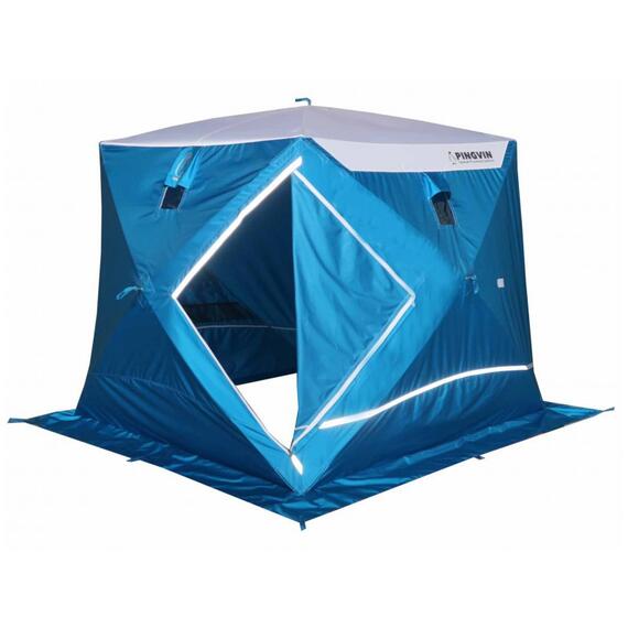 Зимняя палатка Пингвин Призма Премиум Strong (2-сл) 225x215 (бело-синий), фото , изображение 6
