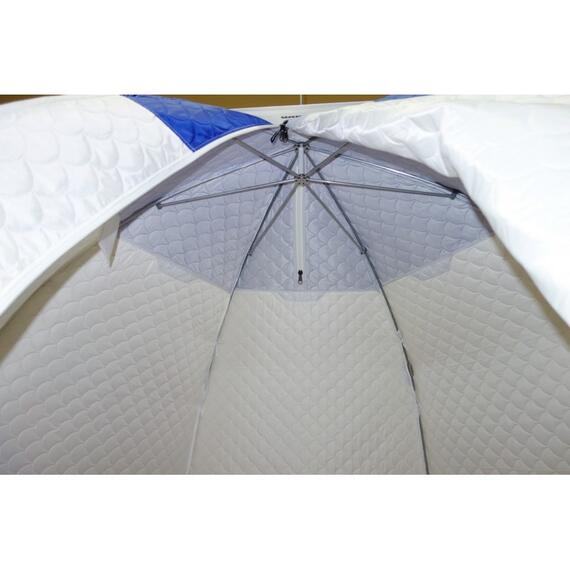 Зимняя палатка Пингвин 2 Термолайт (Бело-синяя), Цвет: белый/синий, Комплектация: палатка, чехол, инструкция, Вместимость (чел): 2, Кол-во граней: 6, фото , изображение 7