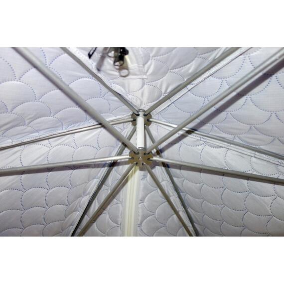 Зимняя палатка Пингвин 2 Термолайт (Бело-синяя), Цвет: белый/синий, Комплектация: палатка, чехол, инструкция, Вместимость (чел): 2, Кол-во граней: 6, фото , изображение 8