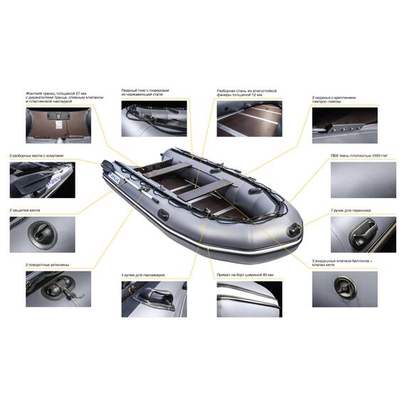 Надувная лодка Apache 3700 СК, фото , изображение 5