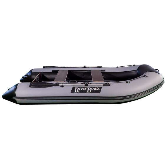 Надувная лодка RiverBoats RB 340 НДНД Лайт (черно-серый), фото , изображение 4