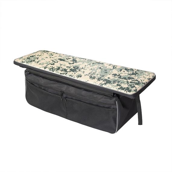 Комплект мягких накладок на сиденье Ковчег Премиум 110 с сумкой камуфляж пиксель/чёрный, Расцветка: камуфляж пиксель/чёрный, фото , изображение 2