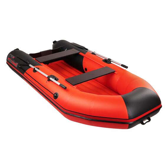 Надувная лодка Таймень NX 2900 НДНД красный-черный, Расцветка: красный-черный, Количество пассажиров: 3, фото , изображение 3