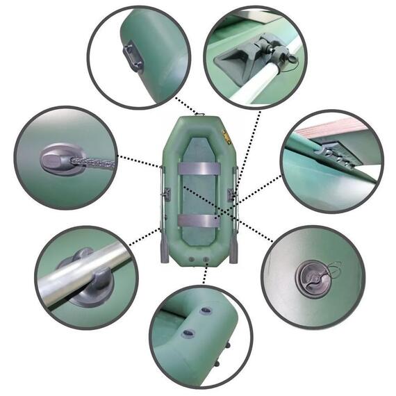 Надувная лодка ПВХ Лодки Поволжья S-245, фото , изображение 2