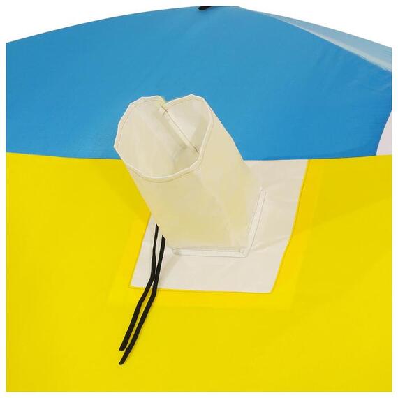 Палатка зимняя СТЭК КУБ 4 Т трехслойная, дышащая, с выводом под трубу (2.5х2.5х2.0 м), Размер (см): сторона 2,5 м, высота 2 м (±0,03 м), Расцветка: разноцветная, Вместимость (чел): 4, фото , изображение 8