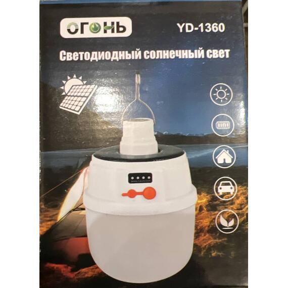 Кемпинговый фонарь на солнечной батарее YD-1360, фото 