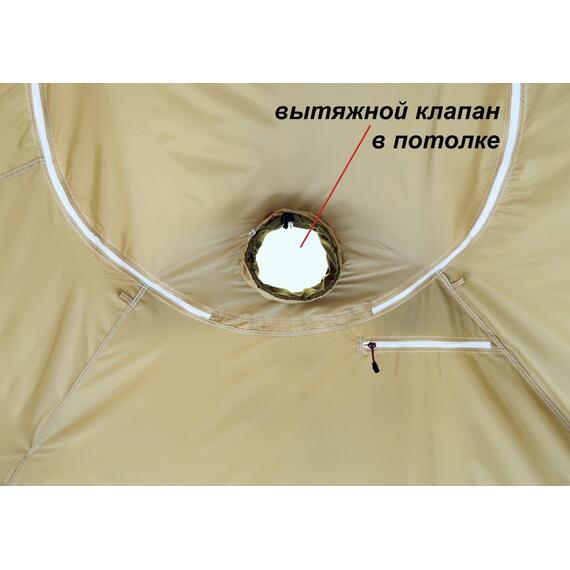 Универсальная палатка Лотос КубоЗонт 4У Компакт + Гидродно + Пол Утеплённый, фото , изображение 14