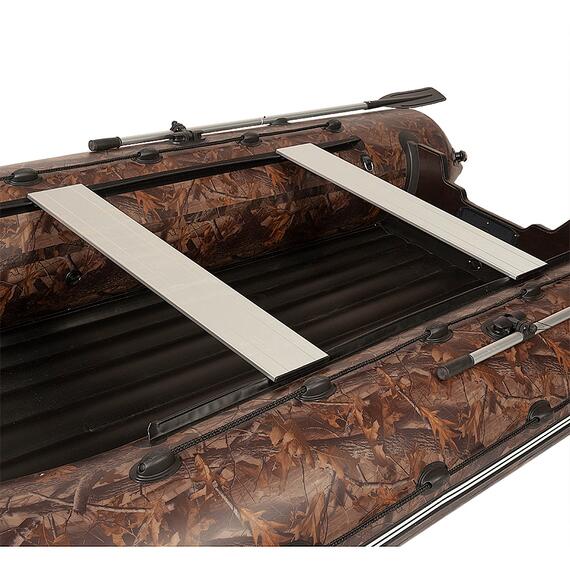 Лодка моторная килевая Ковчег 430 НДНД камуфляж тёмный лес, фото , изображение 5