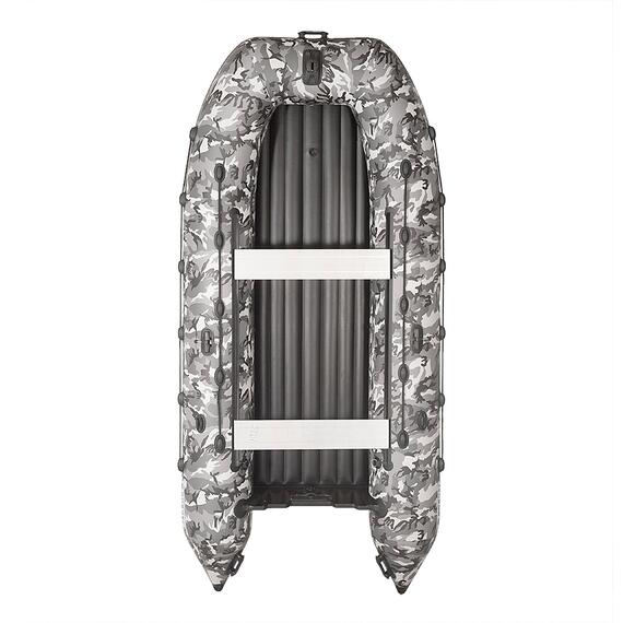 Лодка моторная килевая Ковчег 360 НДНД камуфляж серый, фото 