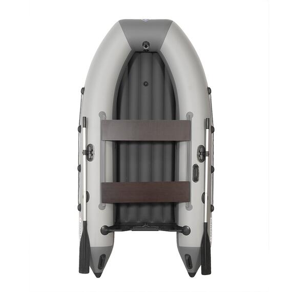 Лодка моторная килевая Лоцман 300 НДНД серый/тёмно-серый, фото 