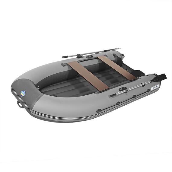 Лодка моторная килевая Лоцман 320 НДНД серый/тёмно-серый, фото , изображение 2