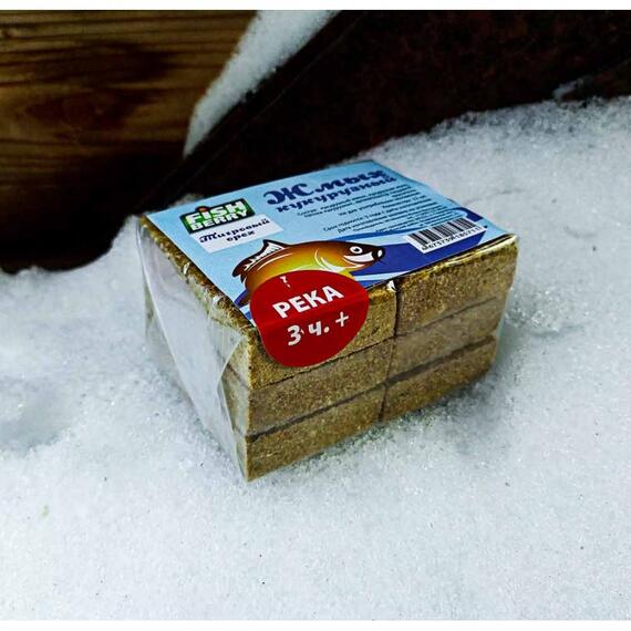 Fishberry Жмых кукурузный Макуха "Тигровый орех. Река 3 часа+" 12шт, фото , изображение 2