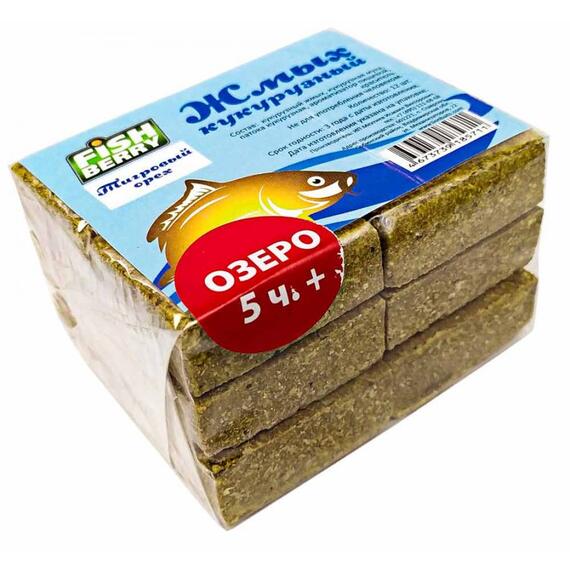 Fishberry Жмых кукурузный Макуха "Тигровый орех. Озеро 5 часов+" 12шт, фото 