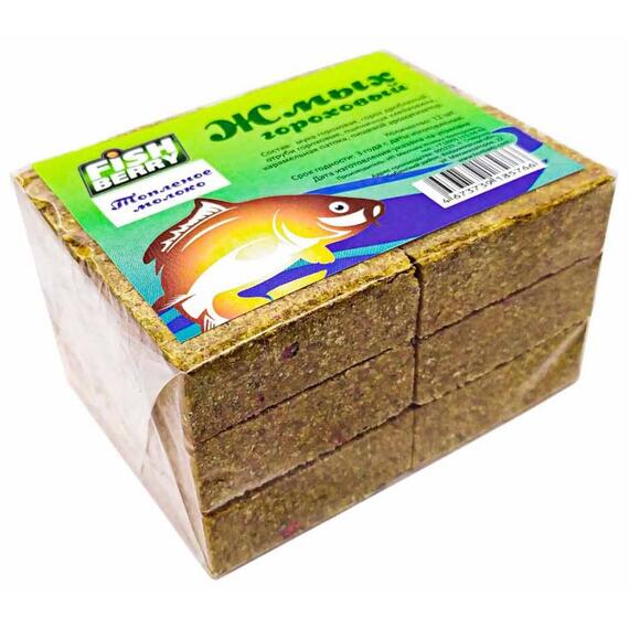 Fishberry Жмых гороховый Макуха "Топленое молоко" 12шт, фото 