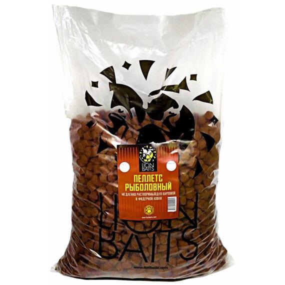 Lion baits Пеллетс карповый (криль, цвет - оранж) 18мм - 15 кг, фото 